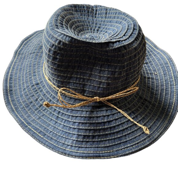Sun ‘N’ Sand Shapeable Denim Bucket Hat - Picture 2 of 3